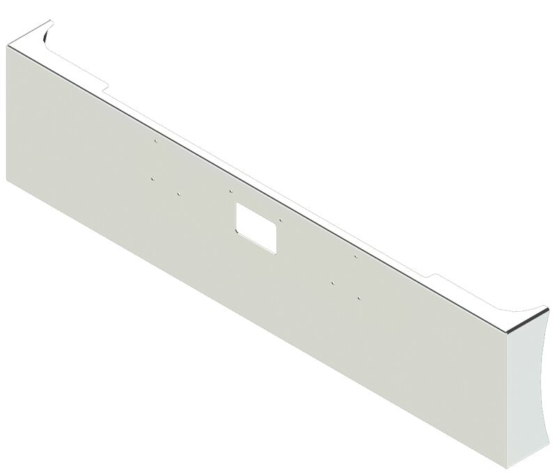 BUMPER FOR PETERBILT 379, 378, 357 1987-2007 22" AMERICAN EAGLE BOXED END WITH 8" EARS CHROME WITH TOW HOLE