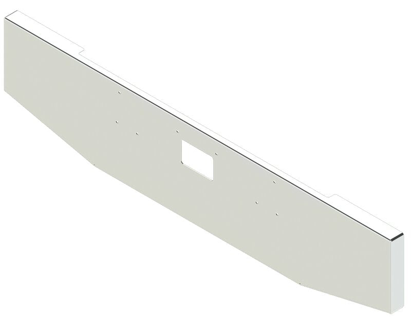 BUMPER FOR PETERBILT 379, 378, 357 1987-2007 20" BOXED END TAPER CHROME WITH TOW HOLE