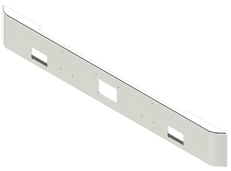 BUMPER FOR PETERBILT 379, 378, 357 1987-2007 12" SQUARE HAND FORM CHROME