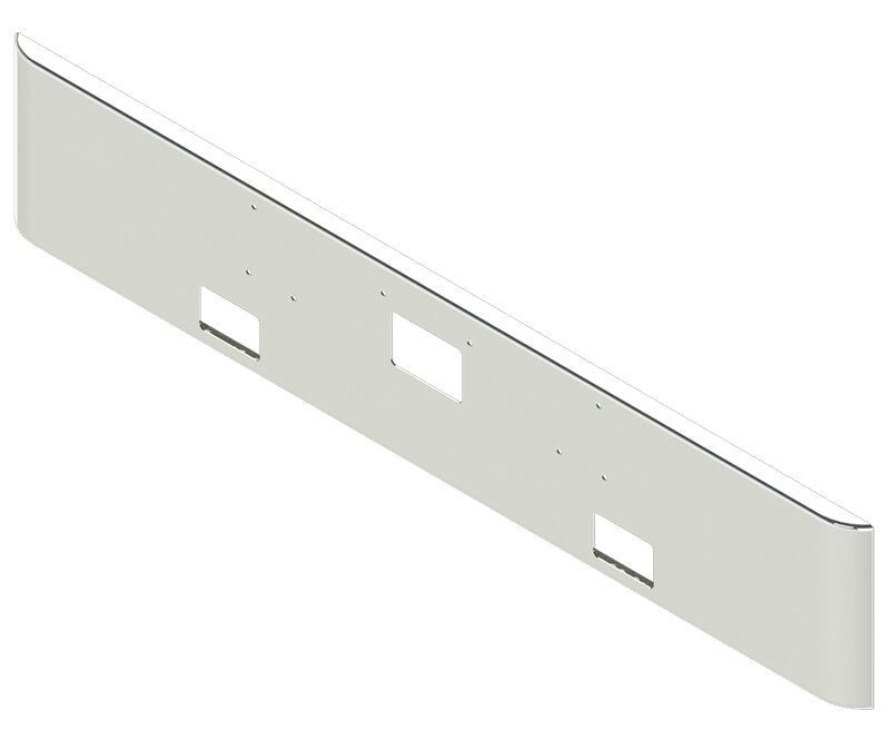 BUMPER FOR PETERBILT 379, 378, 357 1987-2007 18" SQUARE ROLLED END CHROME