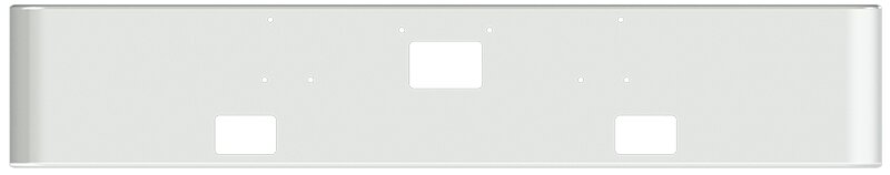 BUMPER FOR PETERBILT 379, 378, 357 1987-2007 18" SQUARE ROLLED END CHROME