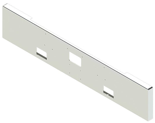BUMPER FOR PETERBILT 379, 378, 357 1987-2007 18" BOXED END CHROME AND LICENSE PLATE HOLES