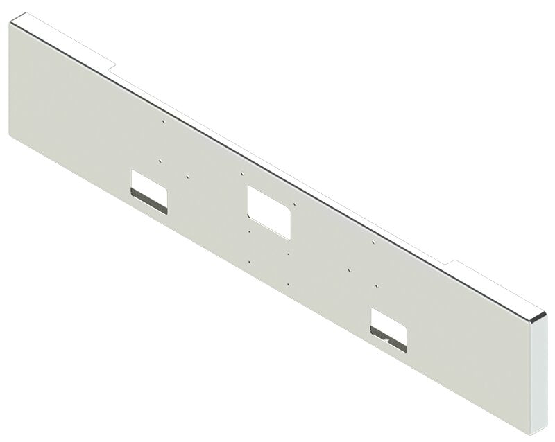 BUMPER FOR PETERBILT 379, 378, 357 1987-2007 18" BOXED END CHROME AND LICENSE PLATE HOLES