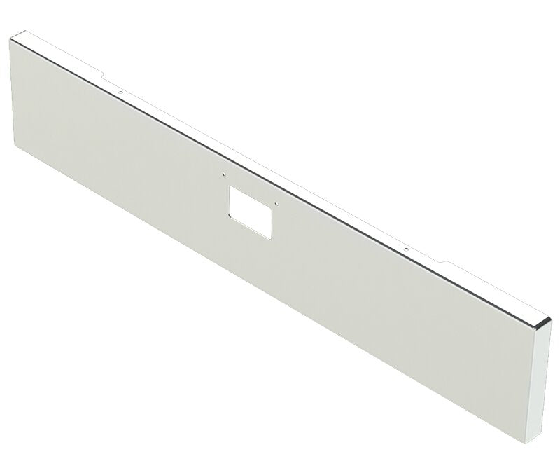 BUMPER FOR PETERBILT 379, 378, 357 1987-2007 18" BOXED END CHROME WITH 379 STYLE LICENCE PLATE HANGER BOLTS & TOW HOLE & NO MOUNTING HOLES AND WITH UNIVERSAL BRACKETS THAT FIT CB, CQ, FD, FE ,HA, HC, GO