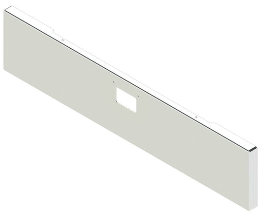 BUMPER FOR PETERBILT 379, 378, 357 1987-2007 20" BOXED END CHROME WITH 379 STYLE LICENCE PLATE HANGER BOLTS & TOW HOLE & NO MOUNTING HOLES AND WITH UNIVERSAL BRACKETS THAT FIT CB, CQ, FD, FE ,HA, HC, GO