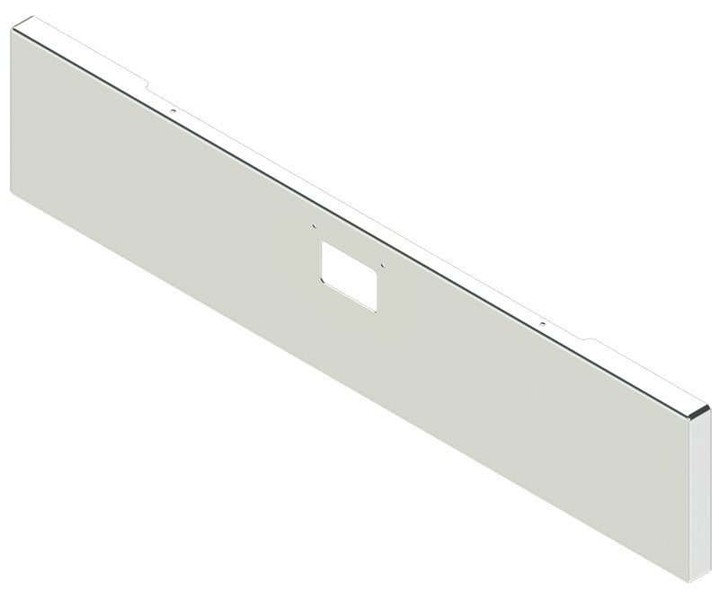 BUMPER FOR PETERBILT 379, 378, 357 1987-2007 20" BOXED END CHROME WITH 379 STYLE LICENCE PLATE HANGER BOLTS & TOW HOLE & NO MOUNTING HOLES AND WITH UNIVERSAL BRACKETS THAT FIT CB, CQ, FD, FE ,HA, HC, GO