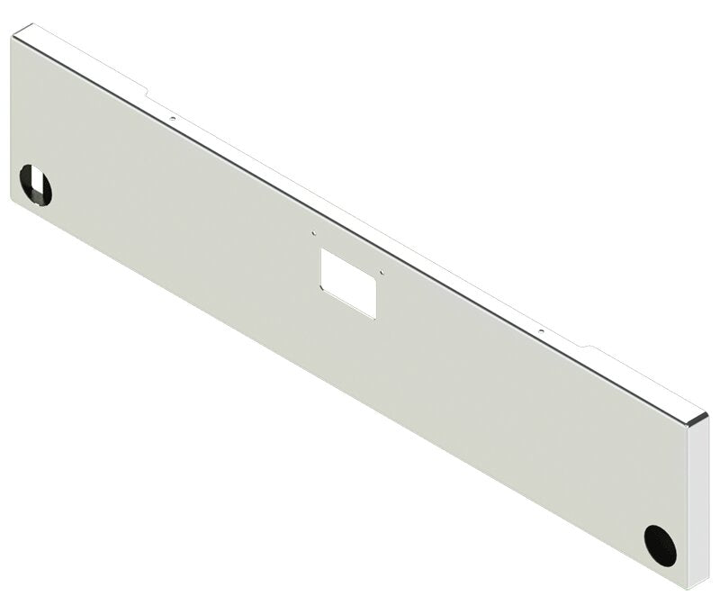 BUMPER FOR PETERBILT 379, 378, 357 1987-2007 20" BOXED END STAINLESS STEEL WITH 379 STYLE LICENCE PLATE HANGER BOLTS & TOW HOLE & NO MOUNTING HOLES AND 2 HOLES FOR 4" LIGHTS, WITH UNIVERSAL BRACKETS THAT FIT CB, CQ, FD, FE ,HA, HC, GO