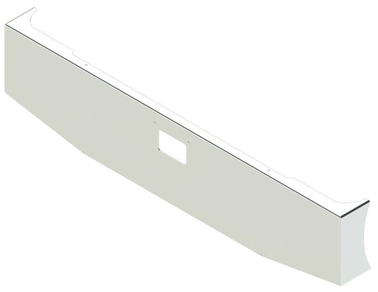 BUMPER FOR PETERBILT 379, 378, 357 1987-2007 WITH 379 STYLE LICENCE PLATE HANGER BOLTS & TOW HOLE & NO MOUNTING HOLES AND WITH UNIVERSAL BRACKETS THAT FIT CB, CQ, FD, FE ,HA, HC, GO