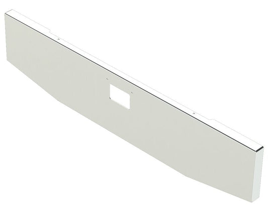 BUMPER FOR PETERBILT 379, 378, 357 1987-2007 20" BOXED END TAPER CHROME WITH 379 STYLE LICENCE PLATE HANGER BOLTS & TOW HOLE & NO MOUNTING HOLES AND WITH UNIVERSAL BRACKETS THAT FIT CB, CQ, FD, FE ,HA, HC, GO