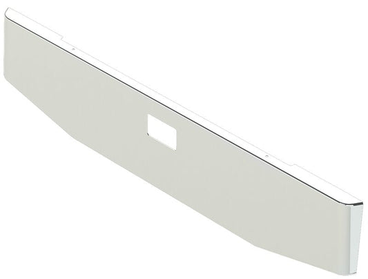 BUMPER FOR PETERBILT 379, 378, 357 1987-2007 20" TAPER HAND FORM CHROME WITH TOW HOLE & NO MOUNTING HOLES AND WITH UNIVERSAL BRACKETS THAT FIT CB, CQ, FD, FE ,HA, HC, GO