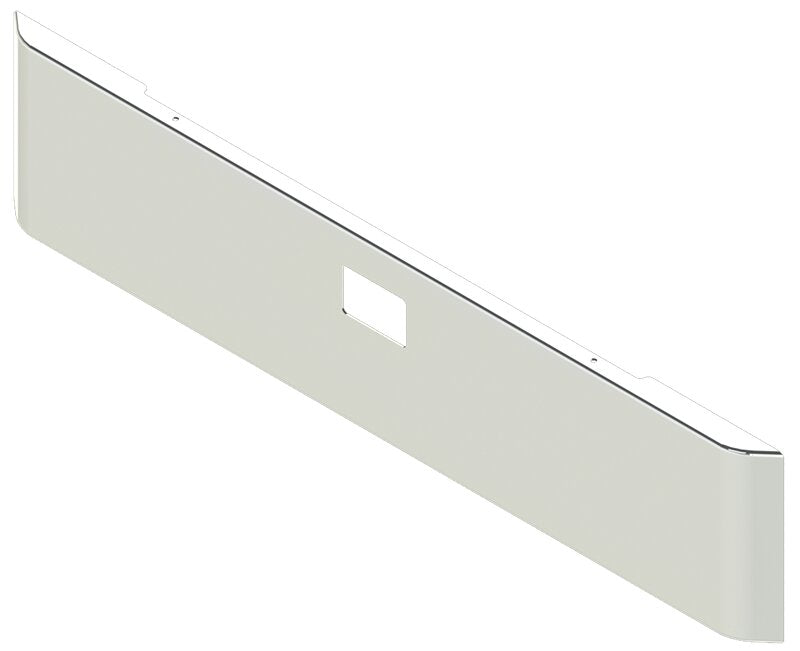 BUMPER FOR PETERBILT 379, 378, 357 1987-2007 20" SQUARE ROLLED END CHROME WITH TOW HOLE & NO MOUNTING HOLES AND WITH UNIVERSAL BRACKETS THAT FIT CB, CQ, FD, FE ,HA, HC, GO