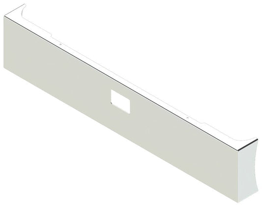 BUMPER FOR PETERBILT 379, 378, 357 1987-2007 18" AMERICAN EAGLE BOXED END WITH 8" EARS CHROME WITH TOW HOLE & NO MOUNTING HOLES AND WITH UNIVERSAL BRACKETS THAT FIT CB, CQ, FD, FE ,HA, HC, GO