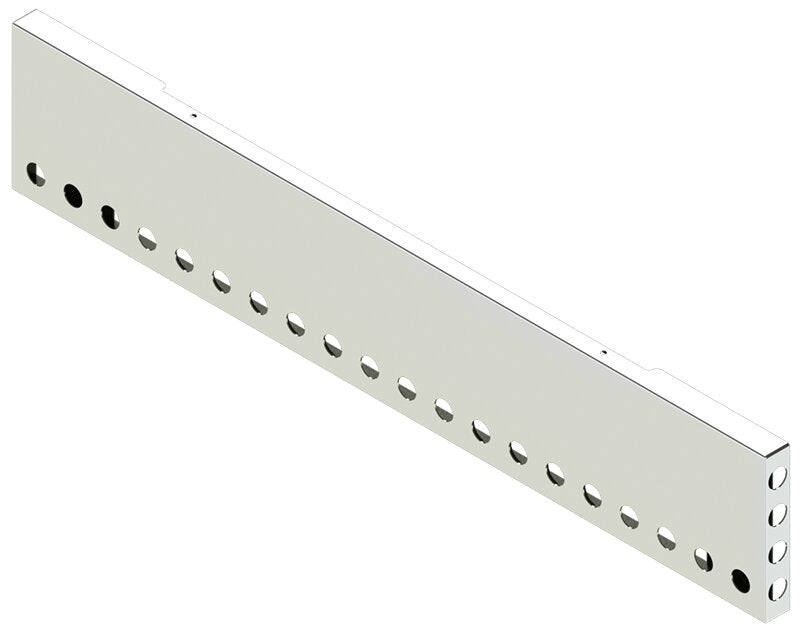 BUMPER FOR PETERBILT 379, 378, 357 1987-2007 18" BOXED END CHROME WITH NO MOUNTING HOLES AND WITH UNIVERSAL BRACKETS THAT FIT CB, CQ, FD, FE ,HA, HC, GO, LIGHT HOLES