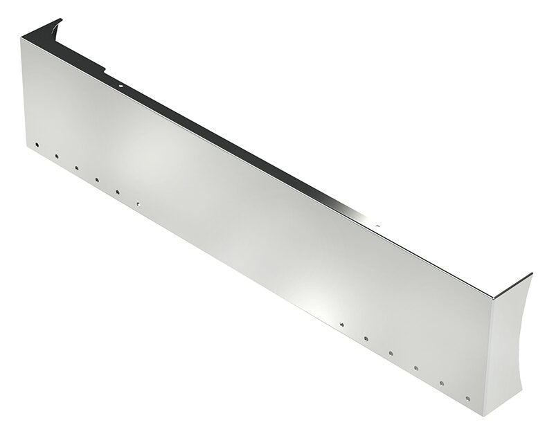 BUMPER FOR PETERBILT 379, 378, 357 1987-2007 20" AMERICAN EAGLE BOXED END WITH 8" EARS CHROME WITH NO MOUNTING HOLES, LIGHT HOLES