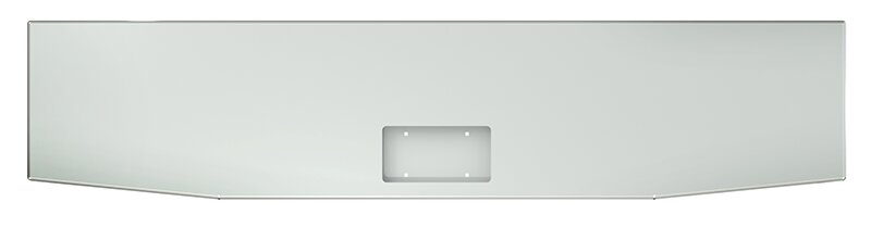 BUMPER FOR PETERBILT 379, 378, 357 1987-2007 WITH NO MOUNTING HOLES AND FRENCHED IN LICENSE PLATE BOX, WITH UNIVERSAL BRACKETS THAT FIT CB, CQ, FD, FE ,HA, HC, GO