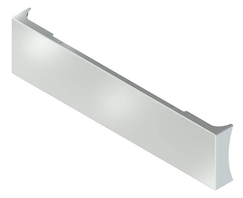 BUMPER FOR PETERBILT 379, 378, 357 1987-2007 22" AMERICAN EAGLE BOXED END WITH 8" EARS CHROME WITH NO MOUNTING HOLES AND WITH UNIVERSAL BRACKETS THAT FIT CB, CQ, FD, FE ,HA, HC, GO