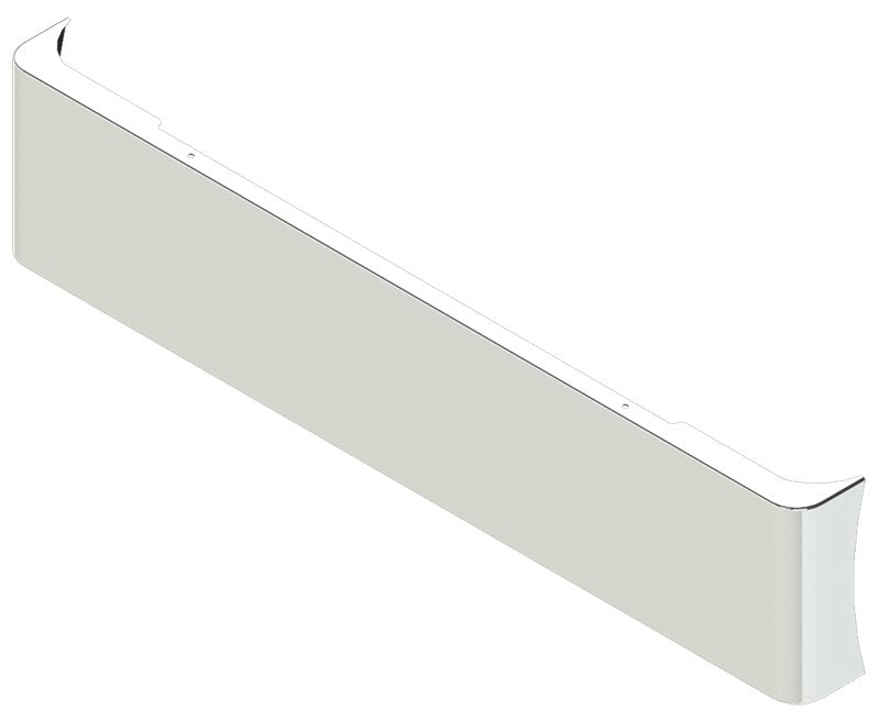 BUMPER FOR PETERBILT 379, 378, 357 1987-2007 20" AMERICAN EAGLE ROLLED END WITH 8" EARS CHROME WITH NO MOUNTING HOLES AND WITH UNIVERSAL BRACKETS THAT FIT CB, CQ, FD, FE ,HA, HC, GO