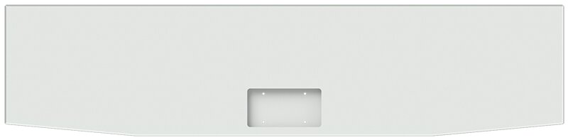 BUMPER FOR PETERBILT 379, 378, 357 1987-2007 WITH NO MOUNTING HOLES AND FRENCHED IN LICENSE PLATE BOX, WITH UNIVERSAL BRACKETS THAT FIT CB, CQ, FD, FE ,HA, HC, GO