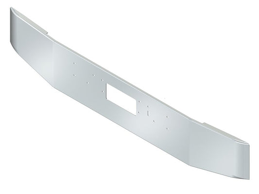 BUMPER FOR PETERBILT 375 CONVENTIONAL 1987-1994 16" TAPER ROLLED END CHROME WITH TOW HOLE
