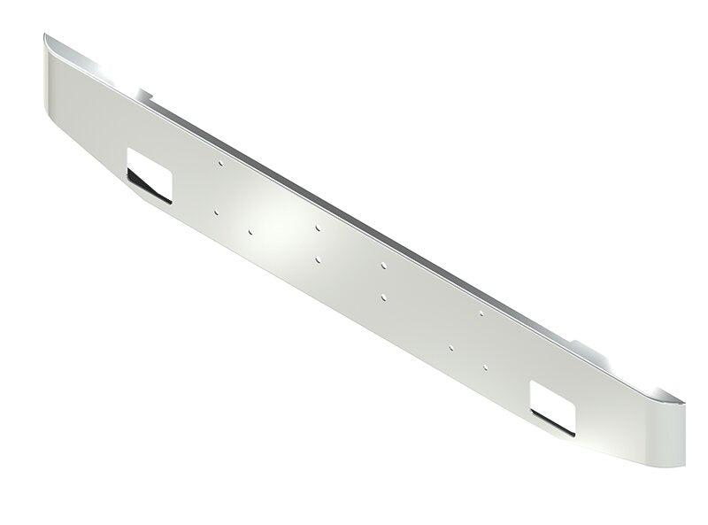 BUMPER FOR PETERBILT LOGGER 1987-2007 12" TAPER ROLLED END CHROME