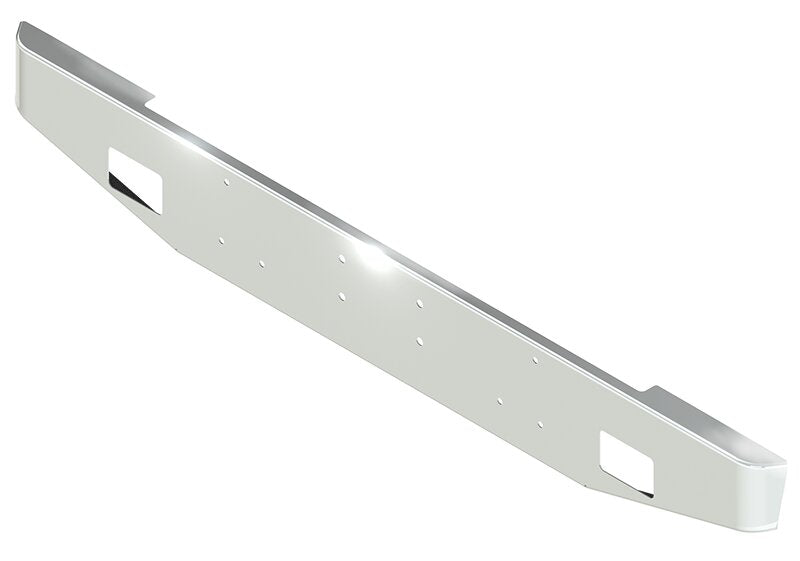 BUMPER FOR PETERBILT LOGGER 1987-2007 12" TAPER HAND FORM CHROME