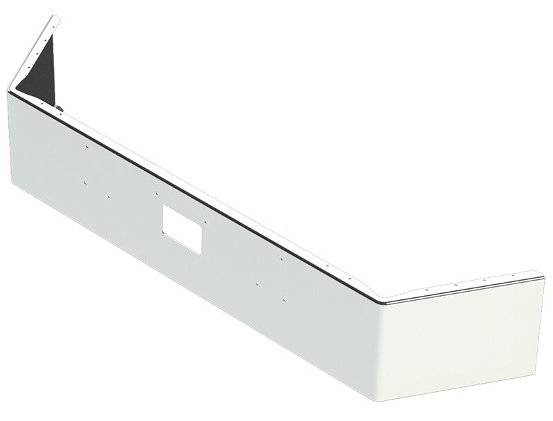 BUMPER FOR PETERBILT 357, 378 SETBACK AXLE 1987-2004 16" OPEN END CHROME WITH TOW HOLE