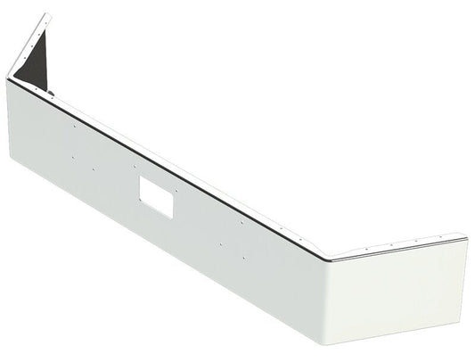 BUMPER FOR PETERBILT 357, 378 SETBACK AXLE 1987-2004 16" OPEN END CHROME WITH TOW HOLE