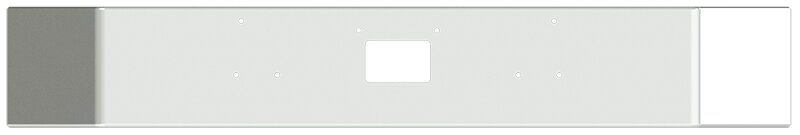 BUMPER FOR PETERBILT 357, 378 SETBACK AXLE 1987-2004 14" OPEN END CHROME WITH TOW HOLE