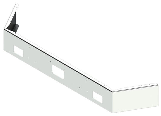 BUMPER FOR PETERBILT 357, 378 SETBACK AXLE 1987-2004 12" OPEN END CHROME