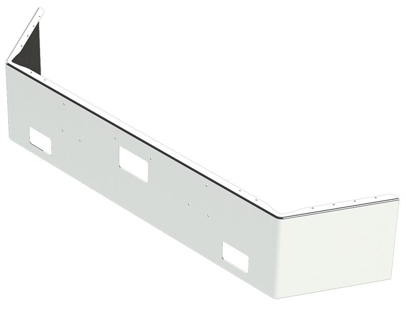 BUMPER FOR PETERBILT 357, 378 SETBACK AXLE 1987-2004 18" OPEN END CHROME