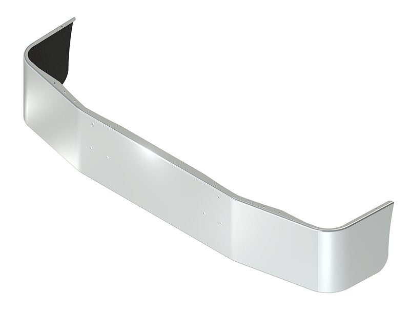 BUMPER FOR PETERBILT 377 WITH 119" BBC SETBACK AXLE 1987-1997 & 377AE SEBACK AXLE 1970-1990 16" SETBACK AXLE CHROME WITH MOUNTING HOLES ONLY