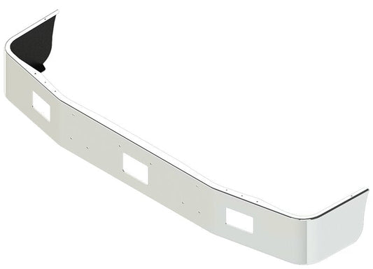 BUMPER FOR PETERBILT 377 WITH 119" BBC SETBACK AXLE 1987-1997 & 377AE SEBACK AXLE 1970-1990 12" TO 14" SETBACK AXLE CHROME