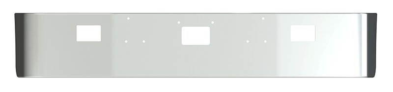 BUMPER FOR PETERBILT 377 WITH 119" BBC SETBACK AXLE 1987-1997 & 377AE SEBACK AXLE 1970-1990 18" SETBACK AXLE CHROME