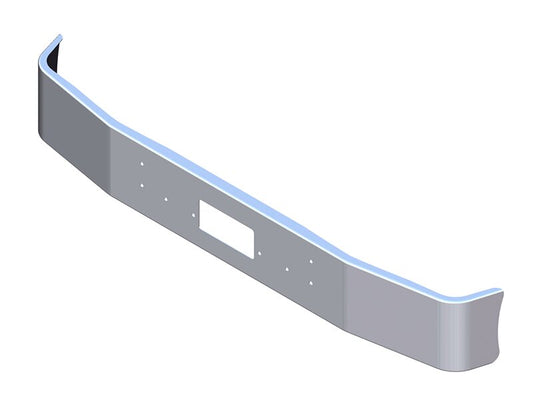 BUMPER FOR PETERBILT 377 SET FORWARD AXLE 1987-1991 12" SET FORWARD AXLE CHROME WITH TOW HOLE