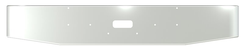 BUMPER FOR PETERBILT 362 CABOVER 1981-2000 16" TAPER ROLLED END CHROME WITH TOW HOLE