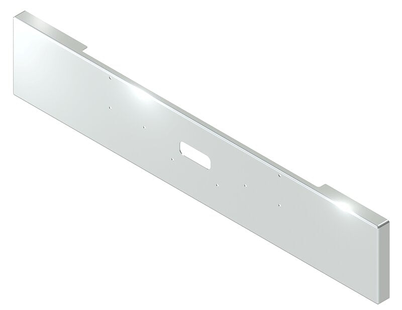 BUMPER FOR PETERBILT 362 CABOVER 1981-2000 18" BOXED END CHROME WITH TOW HOLE