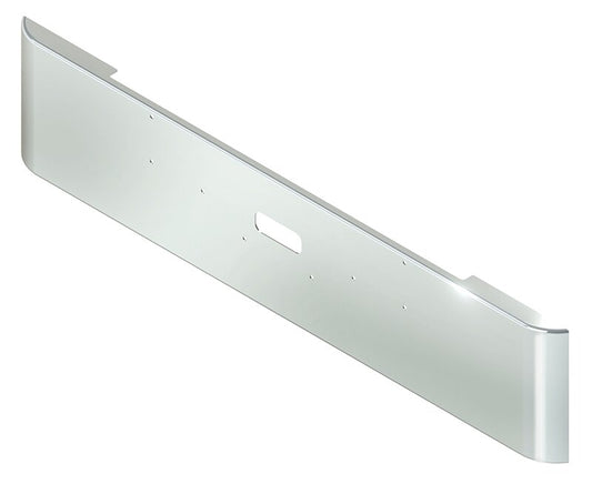 BUMPER FOR PETERBILT 362 CABOVER 1981-2000 20" SQUARE ROLLED END CHROME WITH TOW HOLE