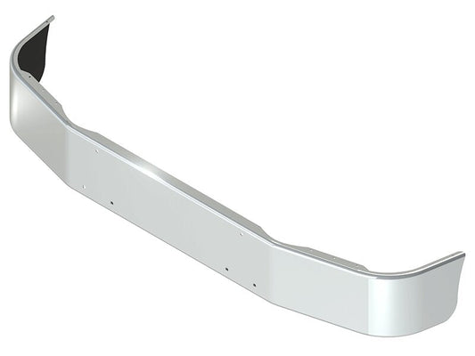 BUMPER FOR PETERBILT 385 WITH 112" BBC SETBACK AXLE 1995-2007 12" TO 14" SETBACK AXLE CHROME WITH MOUNTING HOLES ONLY