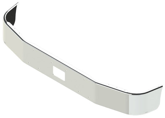 BUMPER FOR PETERBILT 385 WITH 112" BBC SETBACK AXLE 1995-2007 12" TO 14" SETBACK AXLE CHROME WITH TOW HOLE