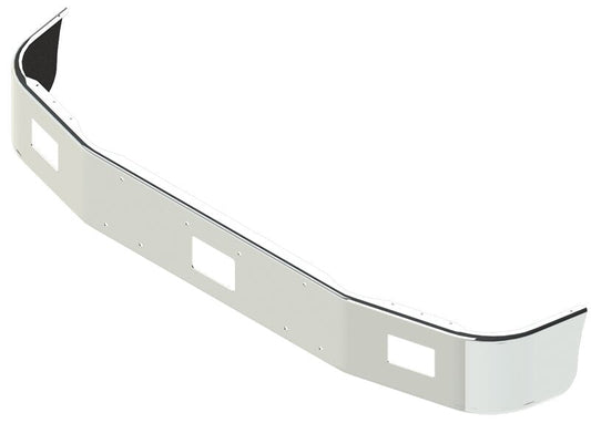 BUMPER FOR PETERBILT 385 WITH 112" BBC SETBACK AXLE 1995-2007 12" TO 14" SETBACK AXLE CHROME