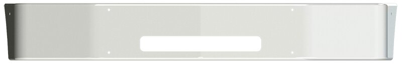 BUMPER FOR PETERBILT 337 SET FORWARD AXLE 2015-2022 12" SET FORWARD AXLE CHROME WITH TOW HOLE