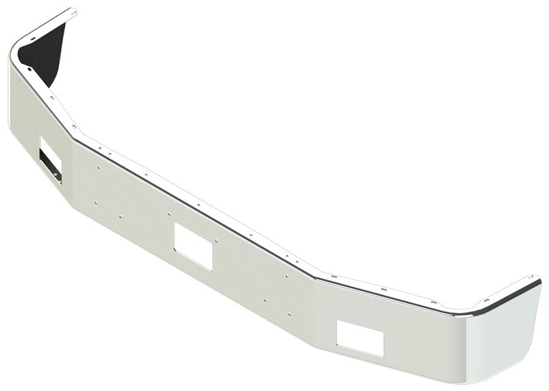 BUMPER FOR PETERBILT 357, 378 SETBACK AXLE 2005-2007 12" TO 14" SETBACK AXLE CHROME