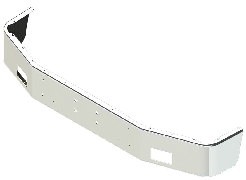 BUMPER FOR PETERBILT 357, 378 SETBACK AXLE 2005-2007 12" TO 14" SETBACK AXLE CHROME