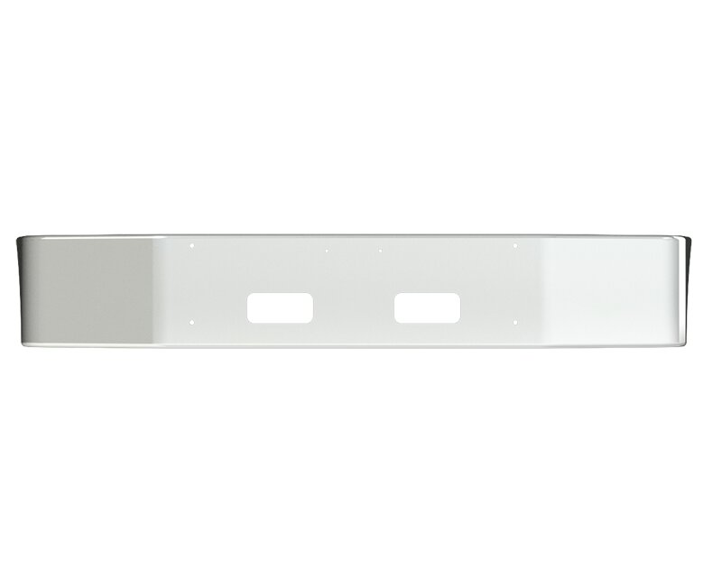 BUMPER FOR PETERBILT 348 SET FORWARD AXLE 2010-2022 12" SET FORWARD AXLE CHROME WITH TOW HOLE