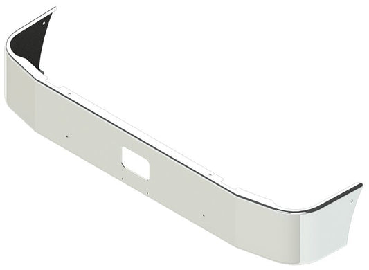 BUMPER FOR PETERBILT 335HD, 340HD SET FORWARD AXLE 2006-2014 12" SET FORWARD AXLE CHROME WITH TOW HOLE