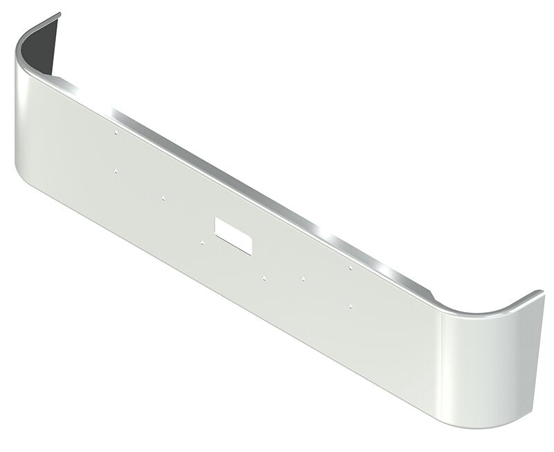 BUMPER FOR PETERBILT 362E SET FORWARD AXLE 1975-1999 18" SET FORWARD AXLE STAINLESS STEEL WITH CENTER STEP HOLE