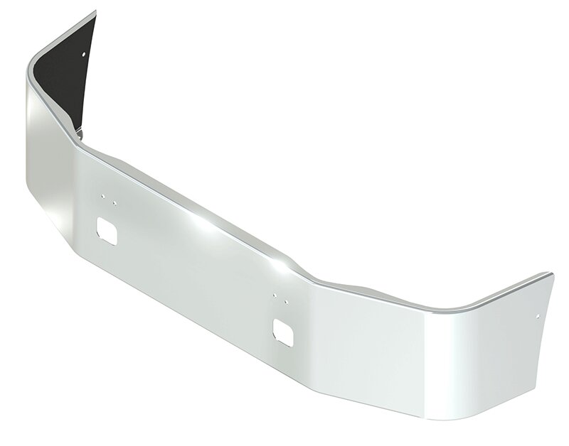 BUMPER FOR PETERBILT 387 SETBACK AXLE 1999-2001 18" SETBACK AXLE STAINLESS STEEL WITH TOW HOLE