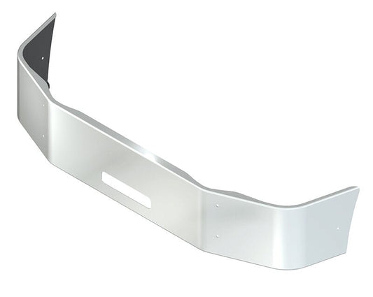 BUMPER FOR PETERBILT 387 SETBACK AXLE 2002-2011 16" SETBACK AXLE CHROME WITH CENTER STEP HOLE