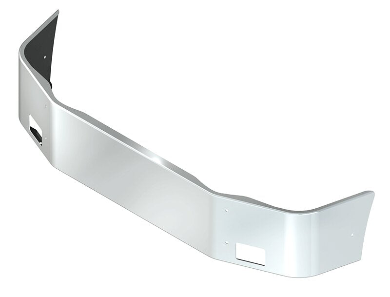 BUMPER FOR PETERBILT 387 SETBACK AXLE 2002-2011 16" SETBACK AXLE CHROME WITH RECTANGULAR FOG LIGHT HOLES