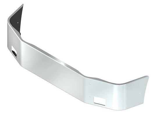 BUMPER FOR PETERBILT 387 SETBACK AXLE 2002-2011 16" SETBACK AXLE CHROME WITH RECTANGULAR FOG LIGHT HOLES